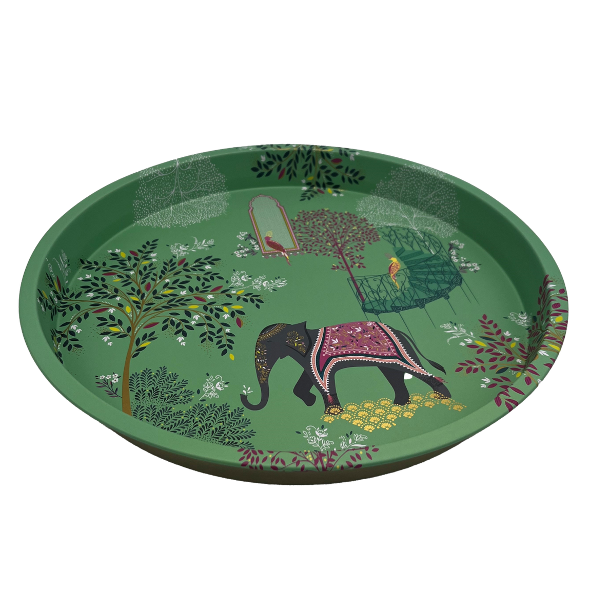 Sara Miller India Round Tin Tray Me & Mimi