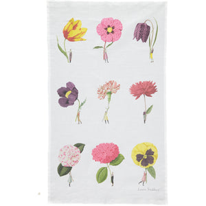 Laura Stoddart  Giftware In Bloom Tea Towel 9 Flowers