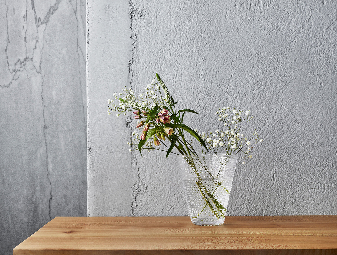 Kastehelmi Glass Vase 15cm Moss