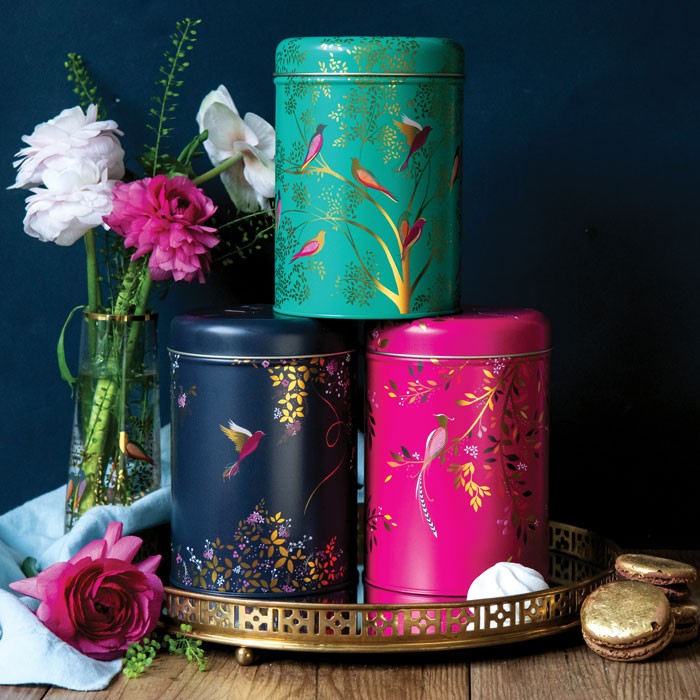 Sara Miller Hummingbird Round Canisters | Set of 3 Boxed