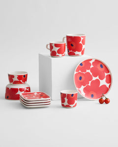 Oiva / Unikko Mug | White, Red | 400ml