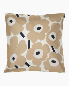 Pieni Unikko Cushion Cover | Off-white, Beige, Dark Blue | 50x50cm