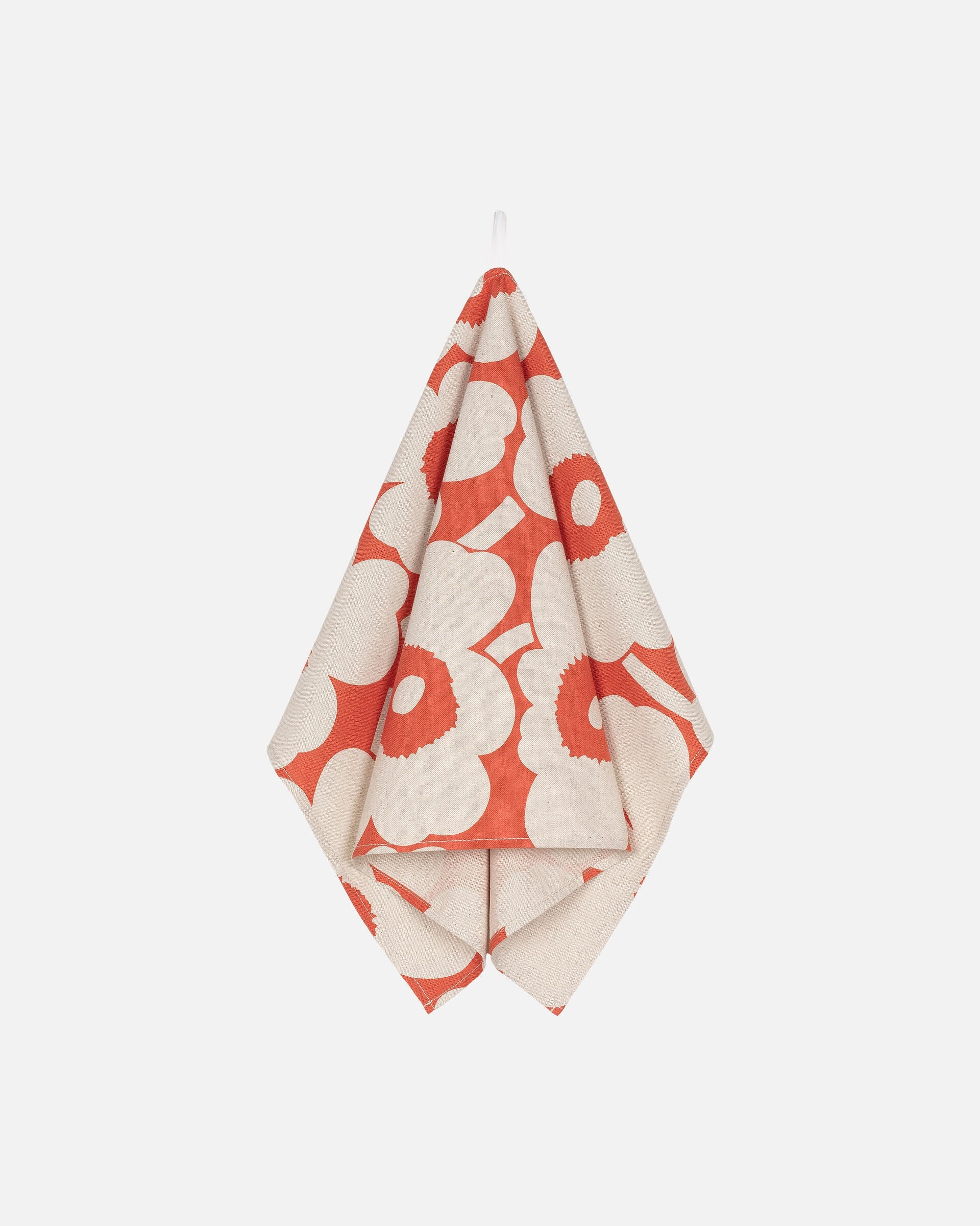 Pieni Unikko Tea Towel 43x70cm | Orange, Linen