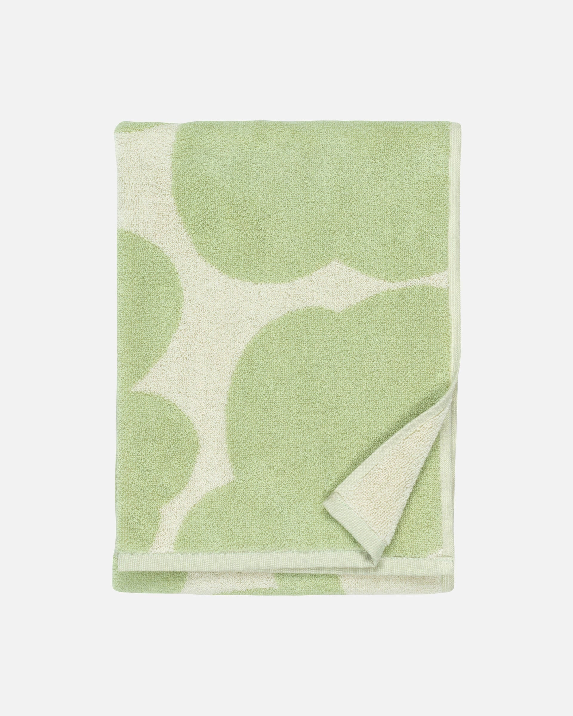 Unikko Hand Towel | Off-white, Sage | 50x70cm