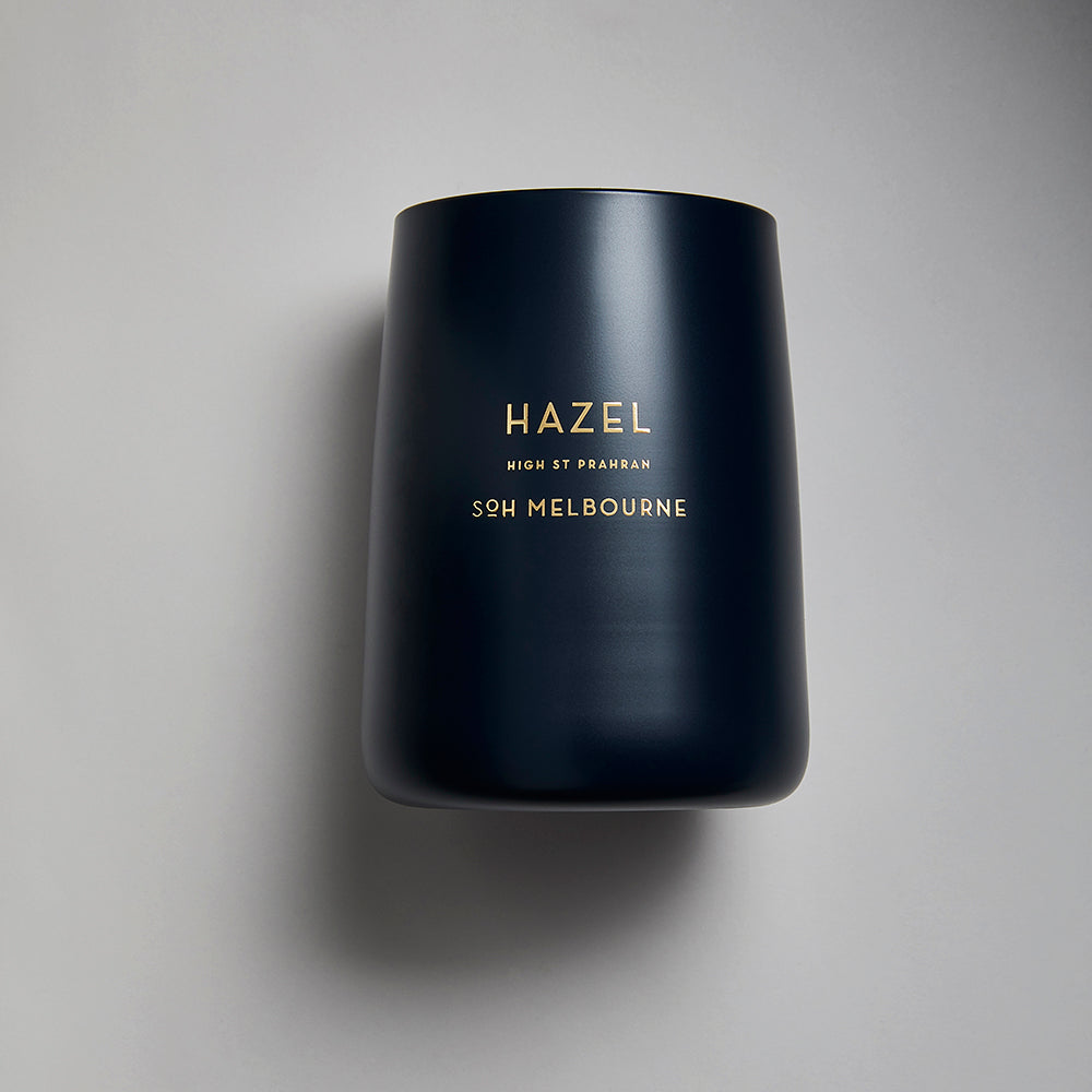 Hazel Navy Matte Glass | Soy Wax Candle
