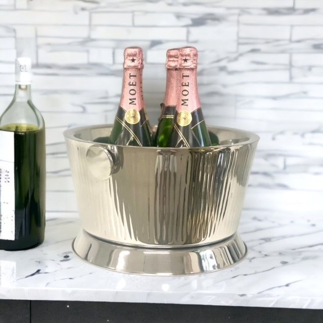 Ribbed Double Champagne Bucket | 38 cm