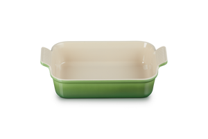 Stoneware Heritage Rectangular Dish | Bamboo Green | 26cm