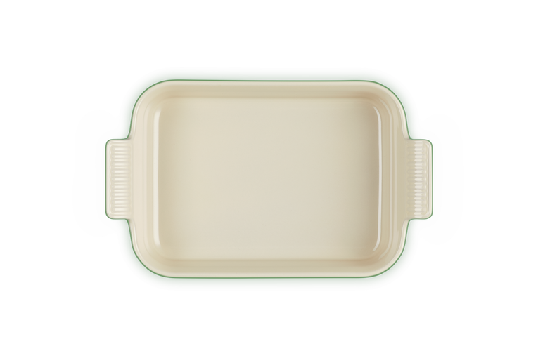 Stoneware Heritage Rectangular Dish | Bamboo Green | 26cm