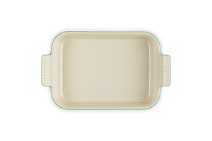 Stoneware Heritage Rectangular Dish | Bamboo Green | 26cm