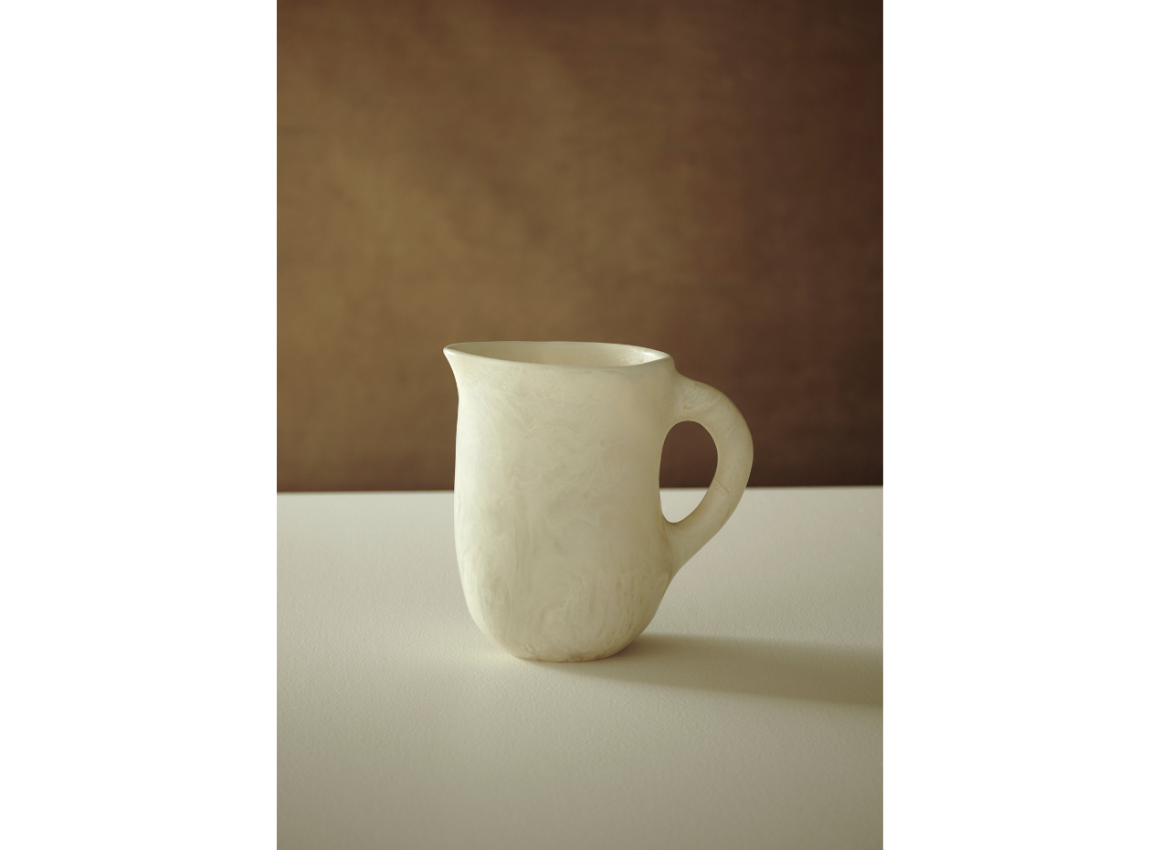 Large Resin Rock Jug | Chalk Swirl