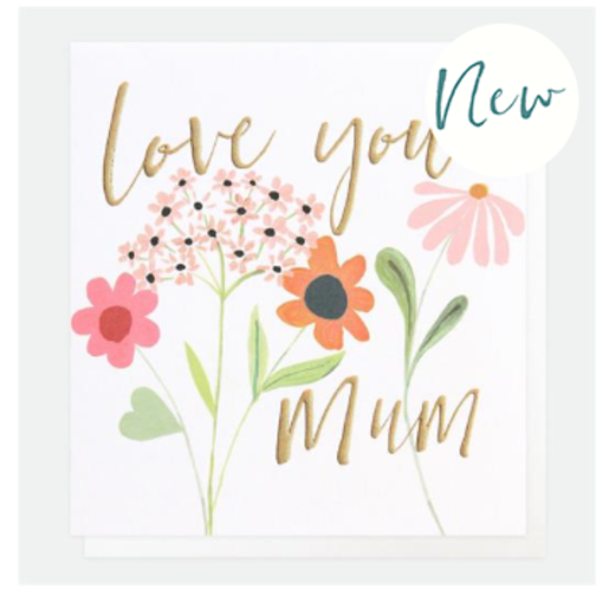 Love You Mum Greeting Card | 12.5x13.5cm