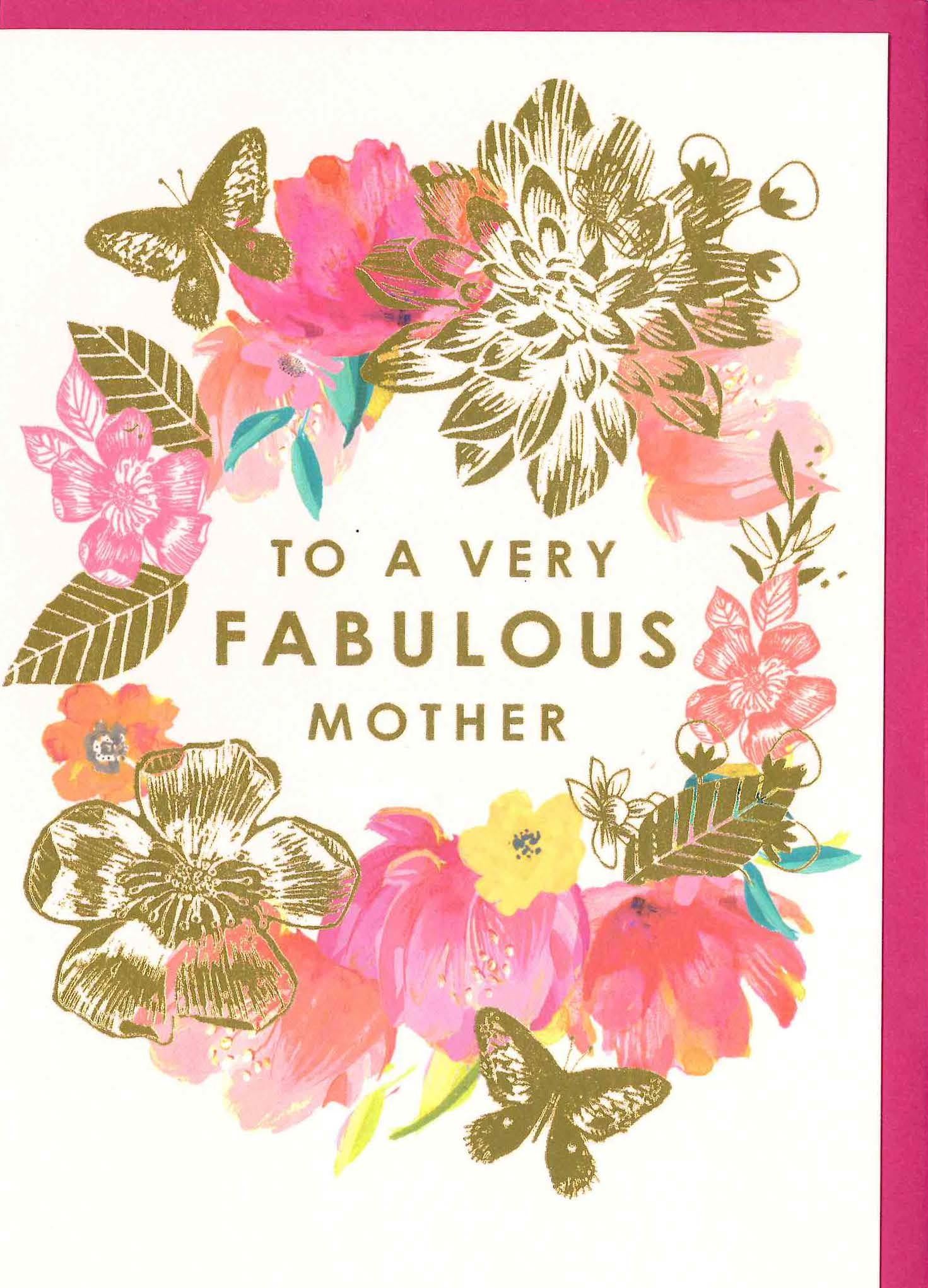Fabulous Mother Greeting Card | 12x17cm