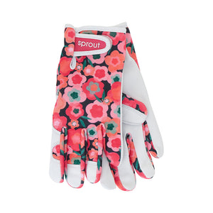 Sprout Goatskin Gloves | Midnight Blooms