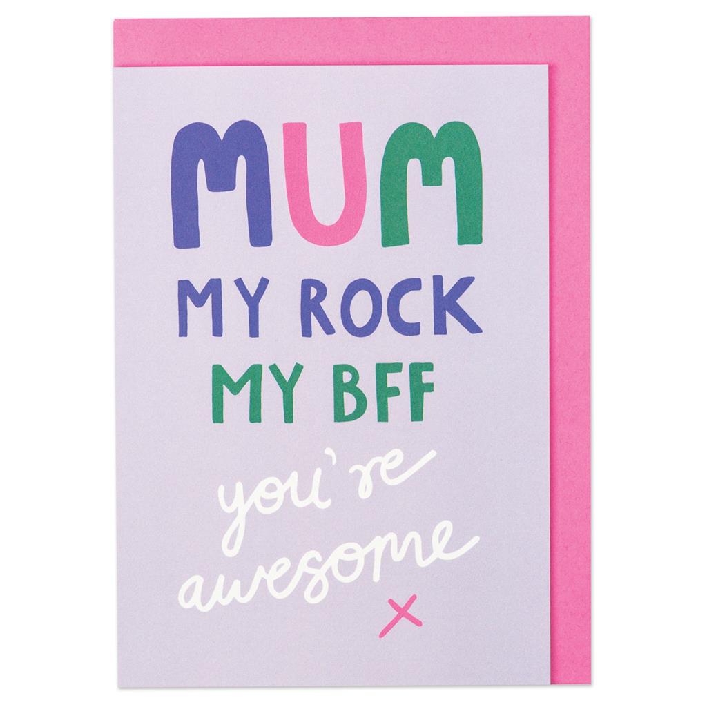 Mum My BFF Greeting Card | Raspberry Blossom – Me & Mimi