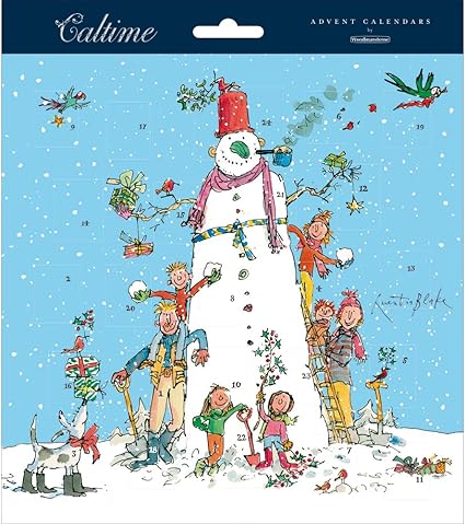 Quentin Blake Snowman Caltime Advent Calendar | 21x21cm