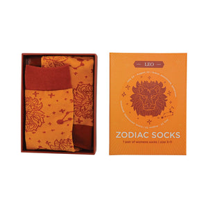 Zodiac Boxed Socks - Leo