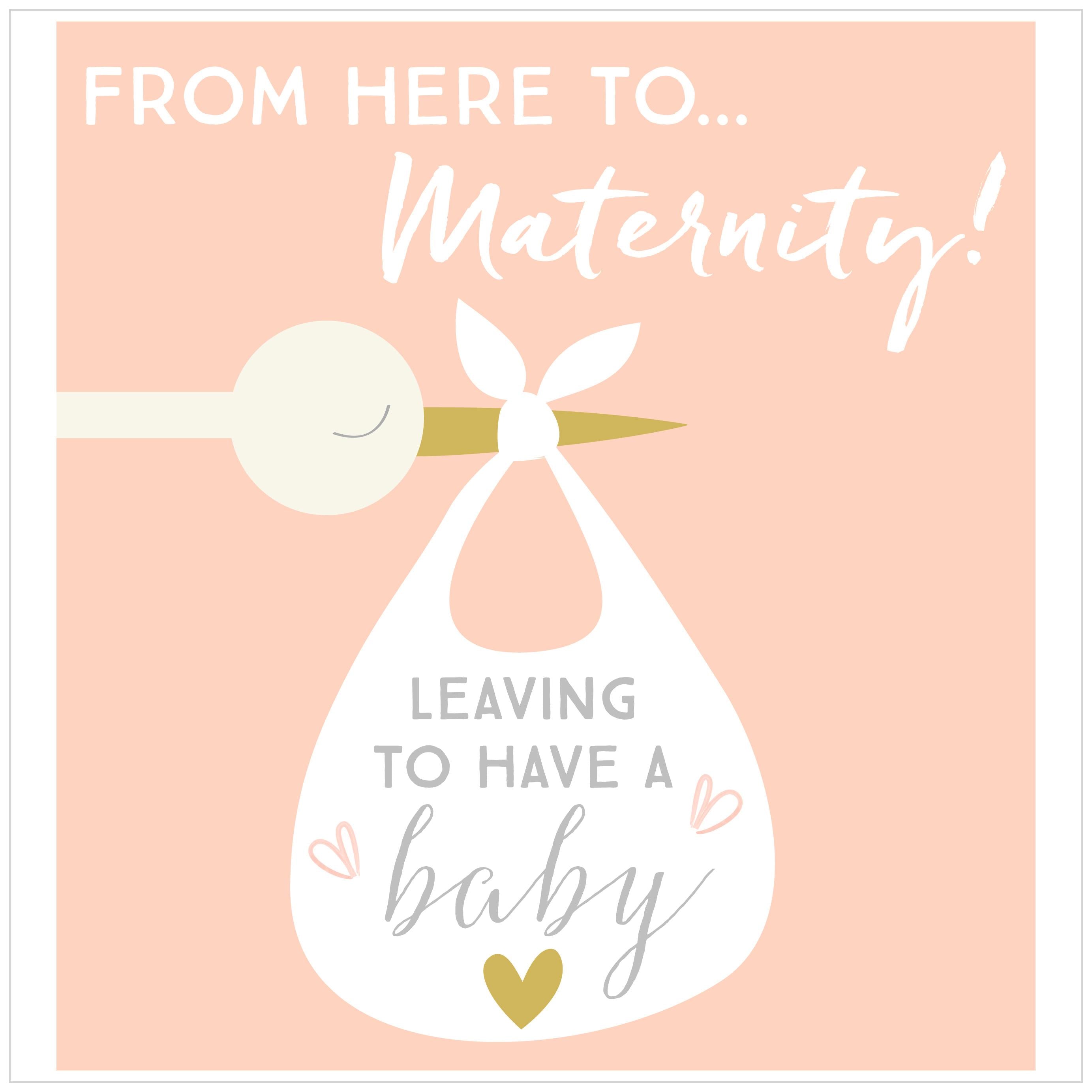 From Here to Maternity XL Card | 24x24cm