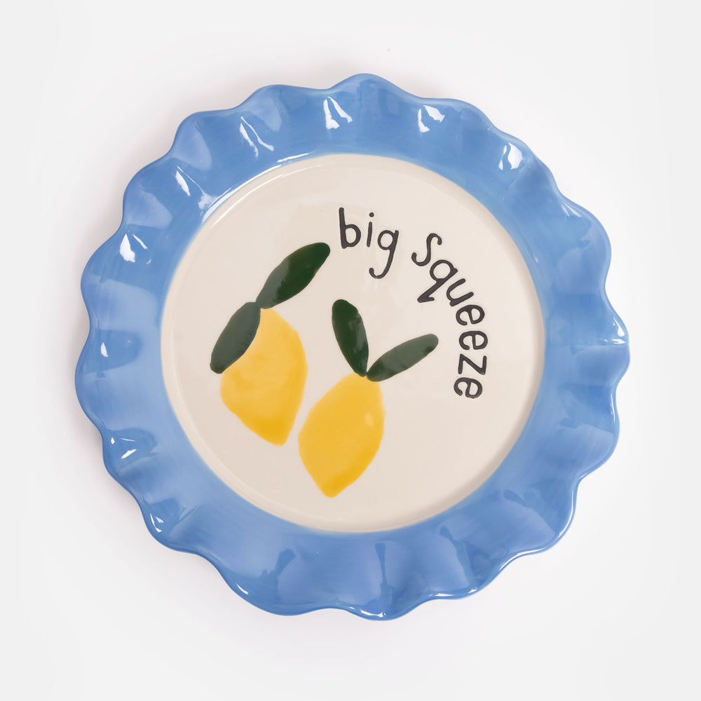 Lemons Big Squeeze Ceramic Plate