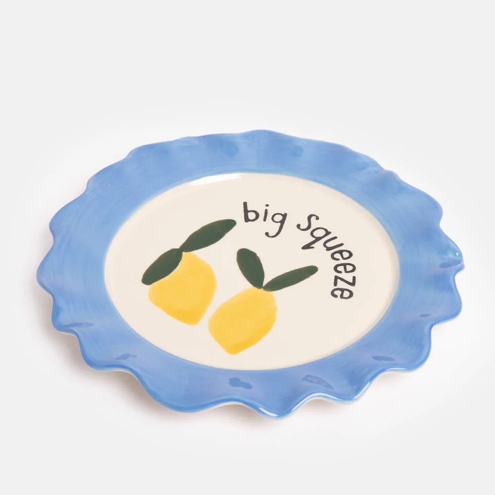Lemons Big Squeeze Ceramic Plate