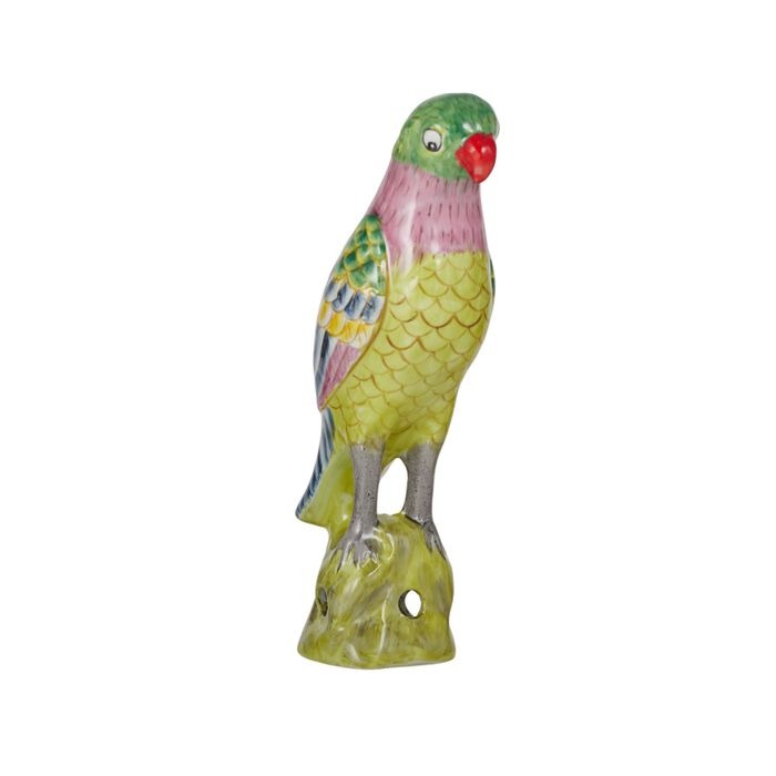 Ceramic Pascal Parrot Sculpture