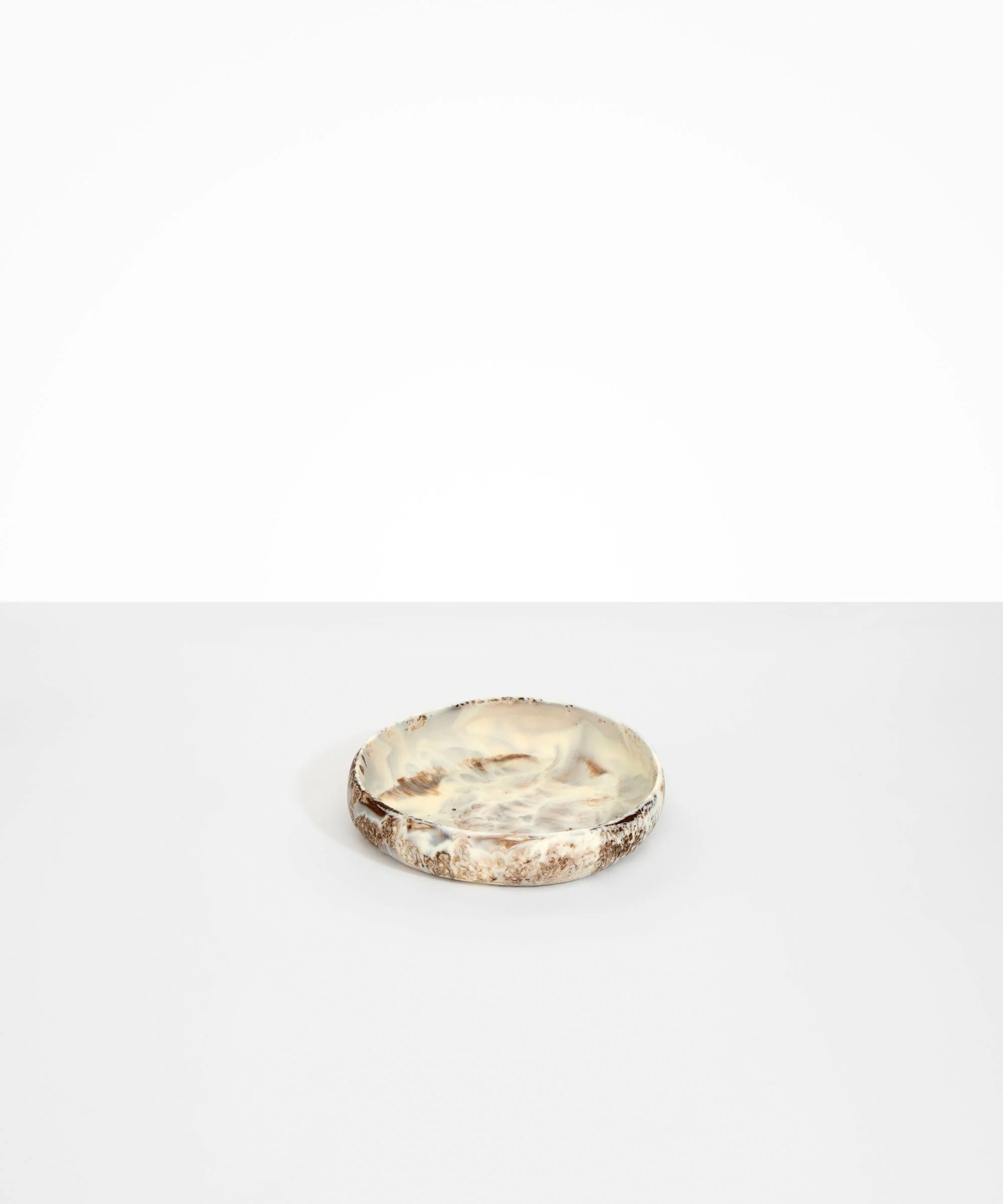 Small Resin Earth Bowl | Cappuccino