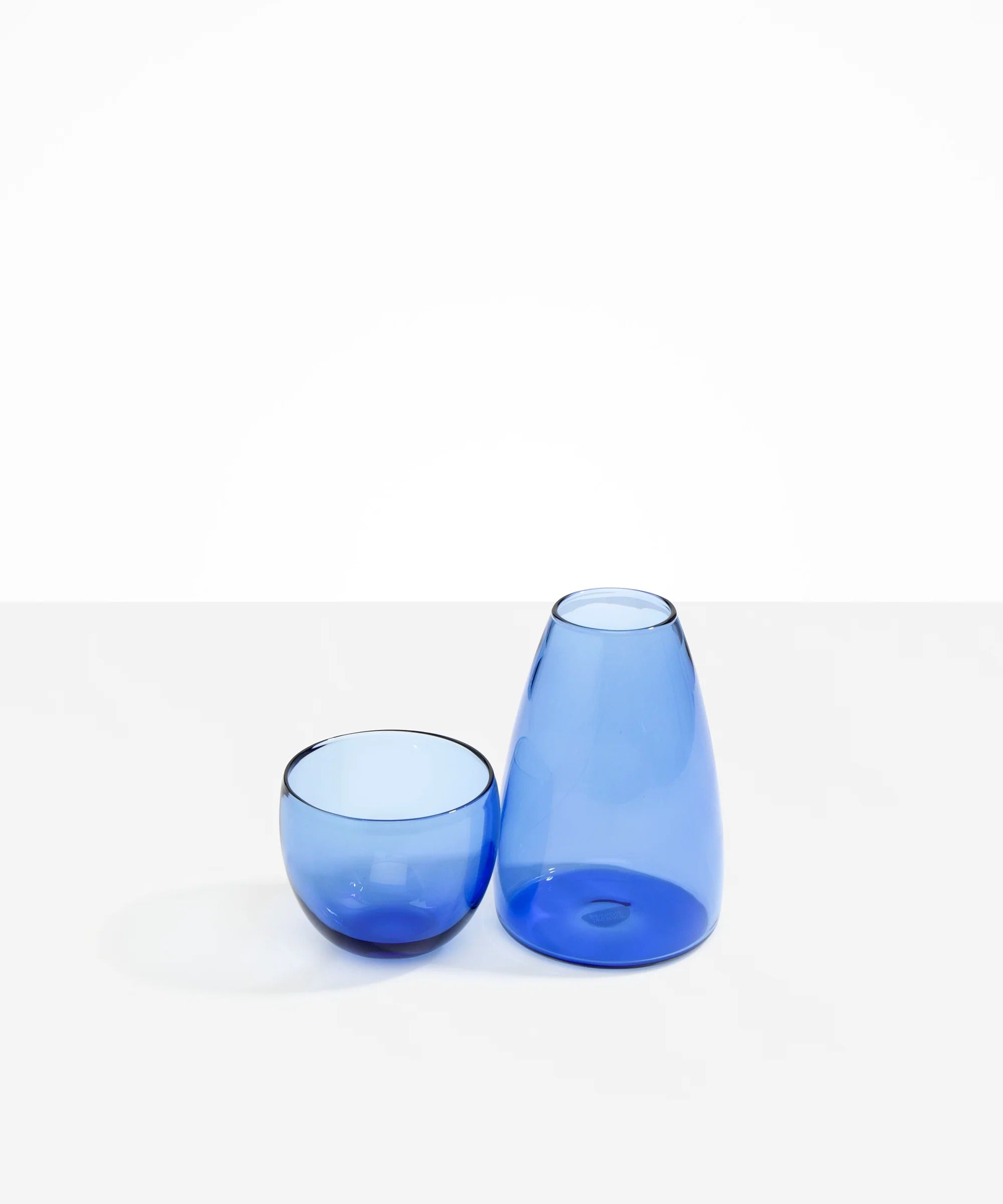 Glass Pebble Carafe | Light Blue