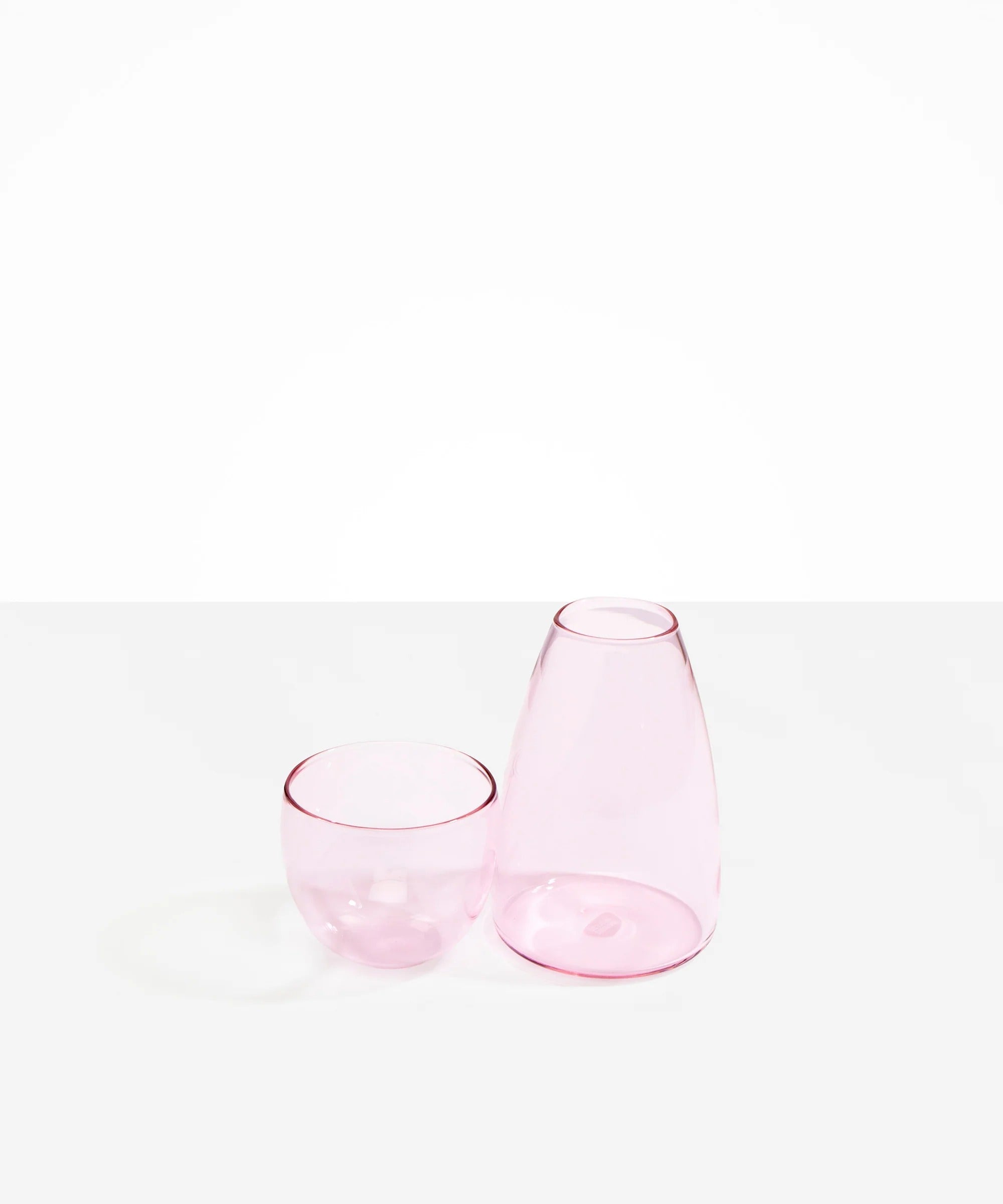 Glass Pebble Carafe | Pink