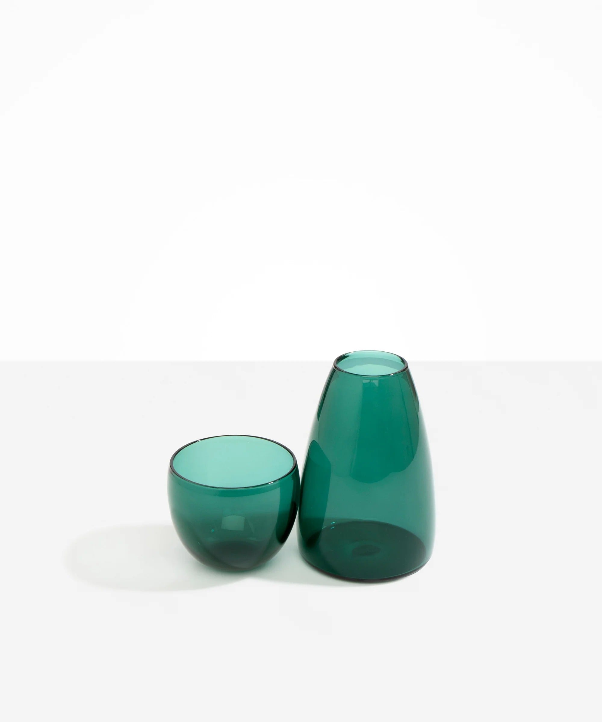 Glass Pebble Carafe | Teal