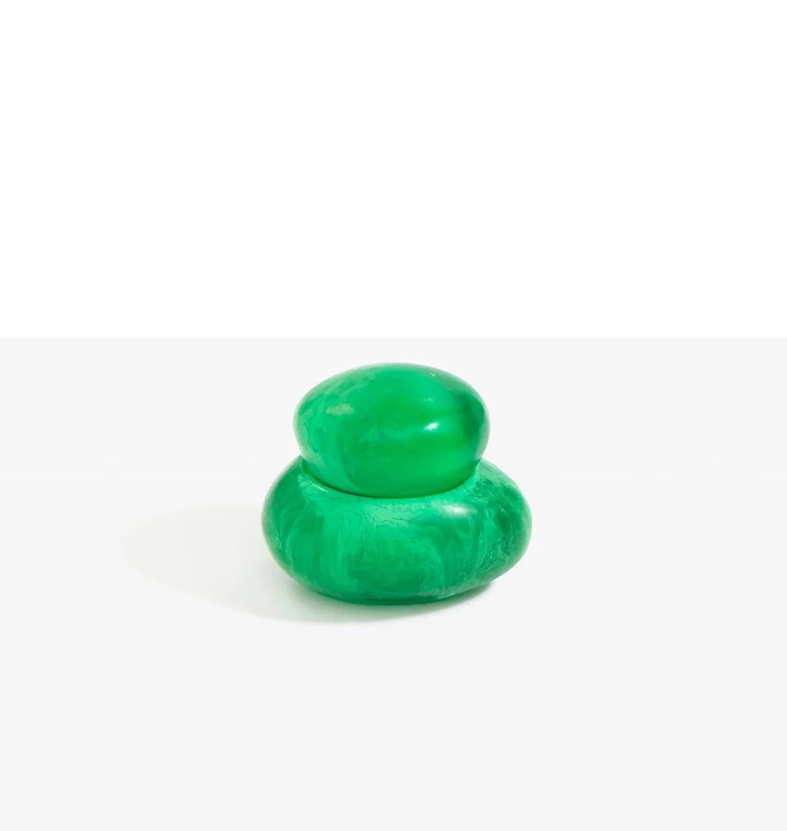 Medium Resin Pebble Jar | Leaf