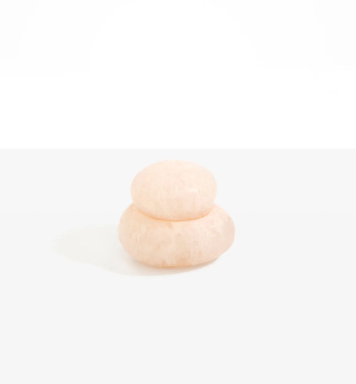 Medium Resin Pebble Jar | Rose Swirl