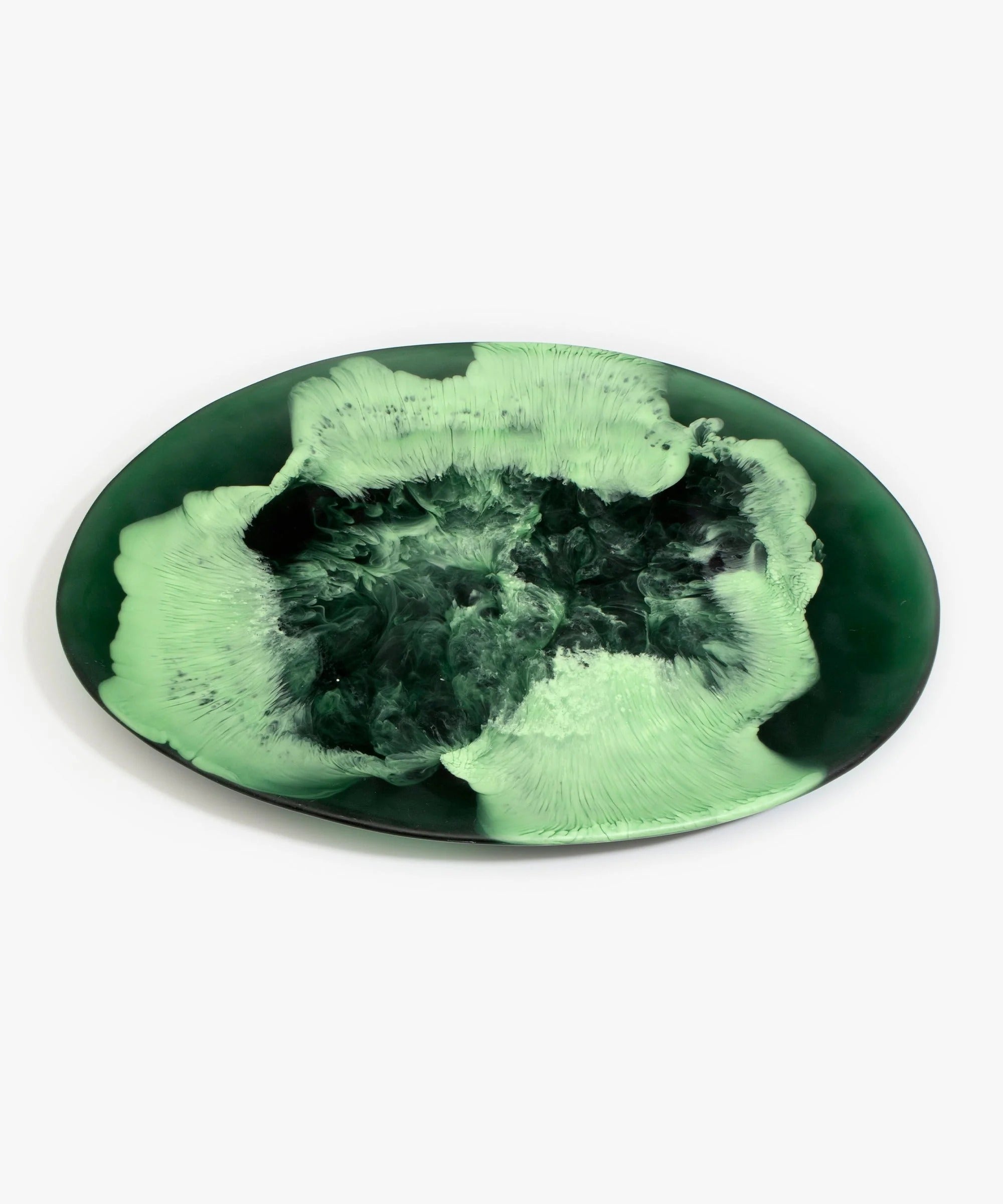 Long Resin Temple Platter | Moss