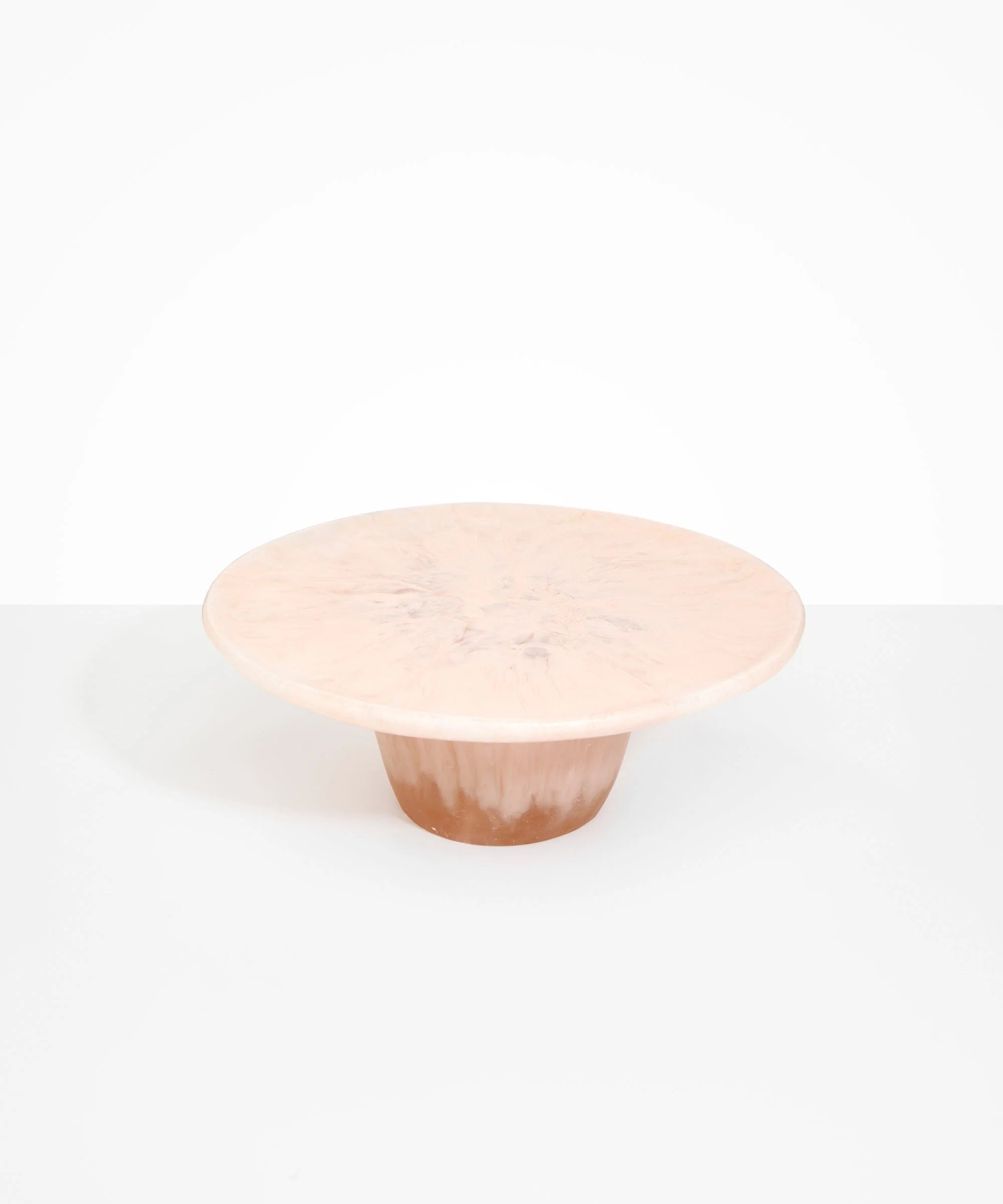 Resin Temple Cake Stand | Rose Swirl