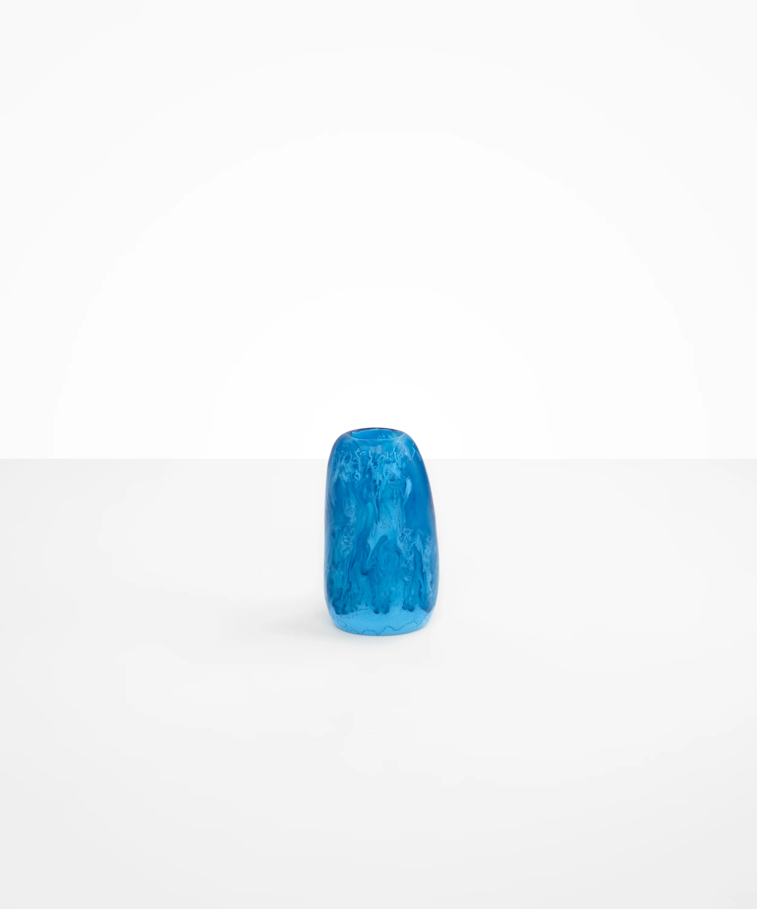 Small Resin Pebble Vase | Sky