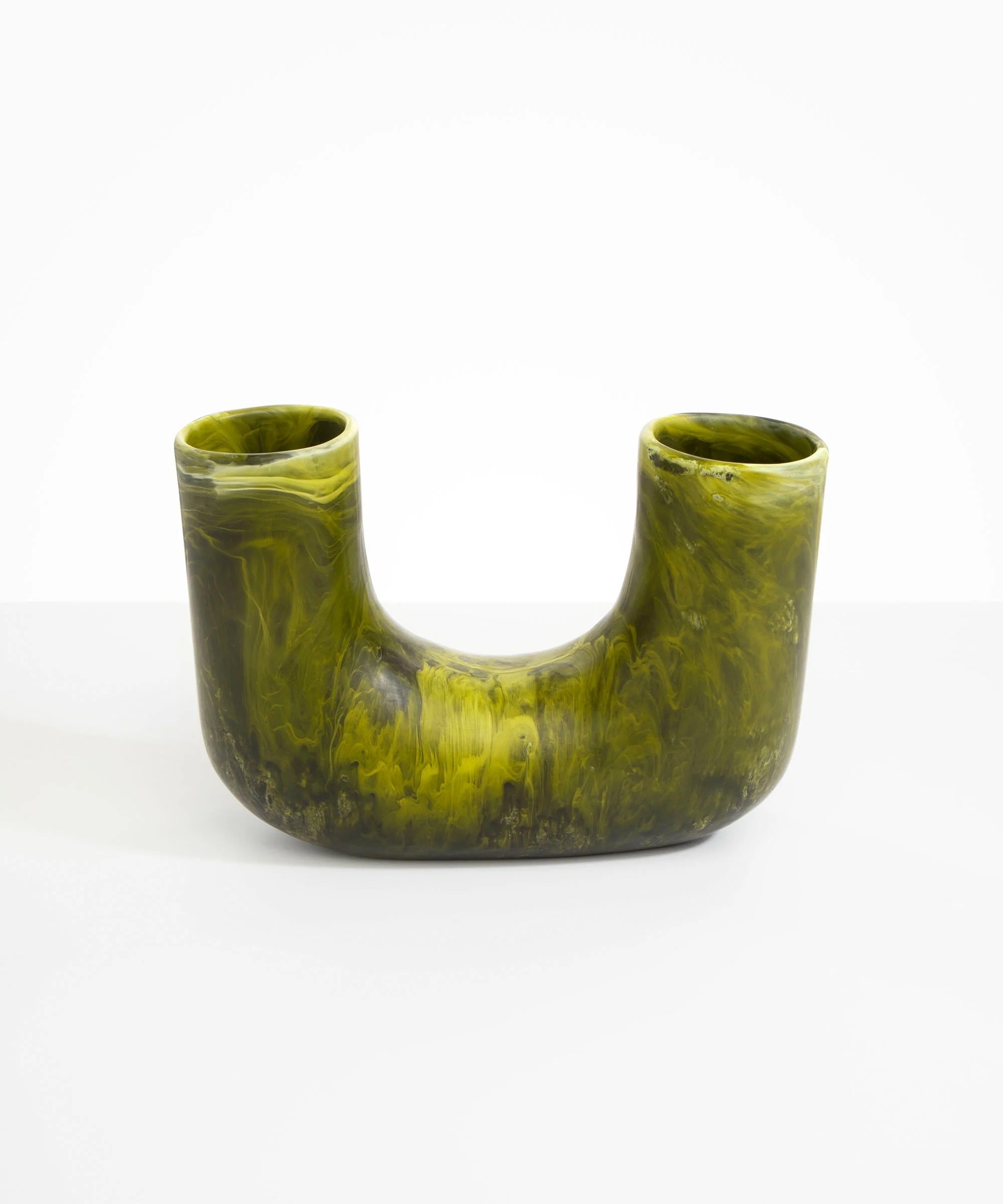 Large Resin Branch Vase | Malachite