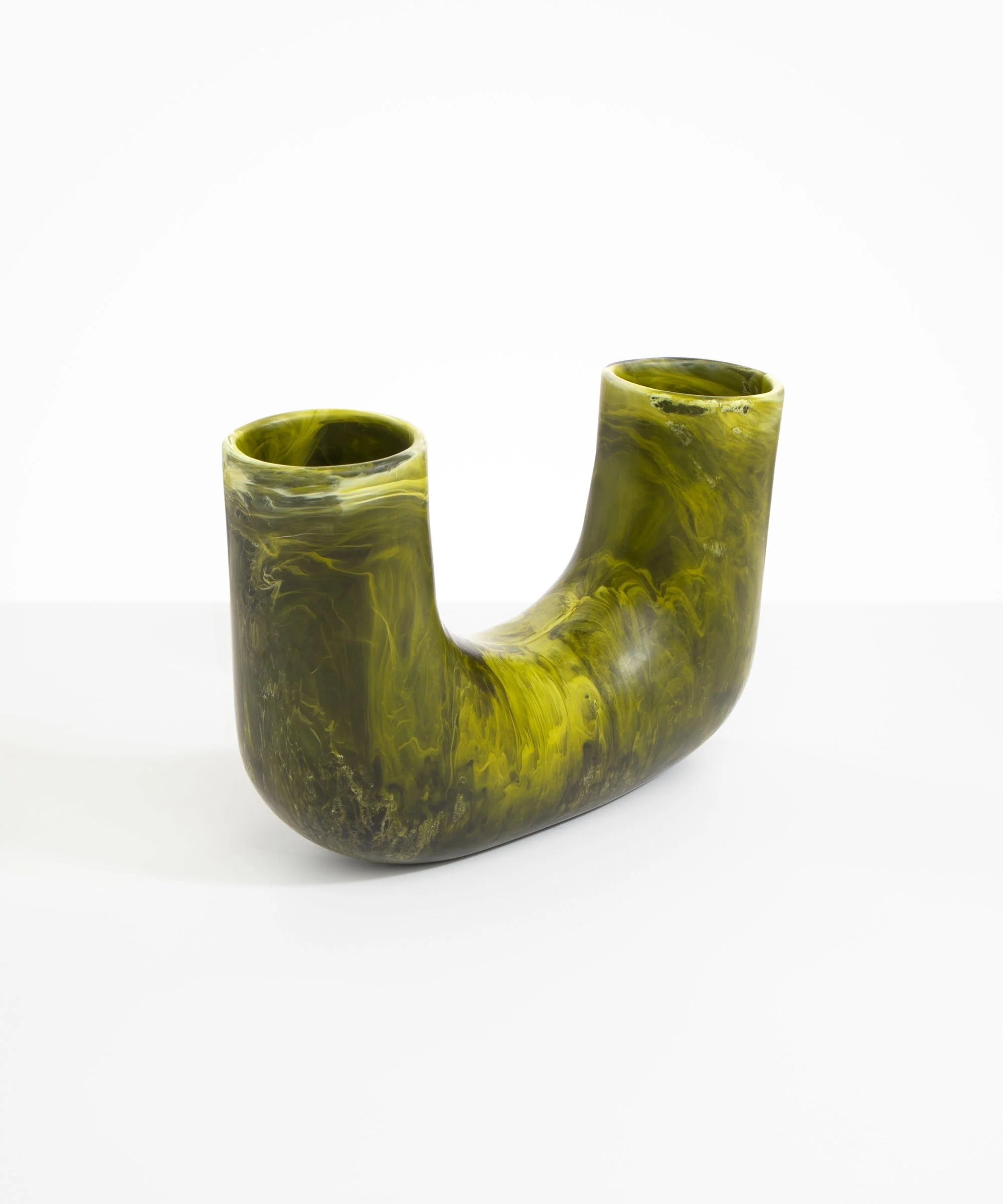 Large Resin Branch Vase | Malachite