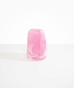 Large Resin Pebble Vase | Shell Pink