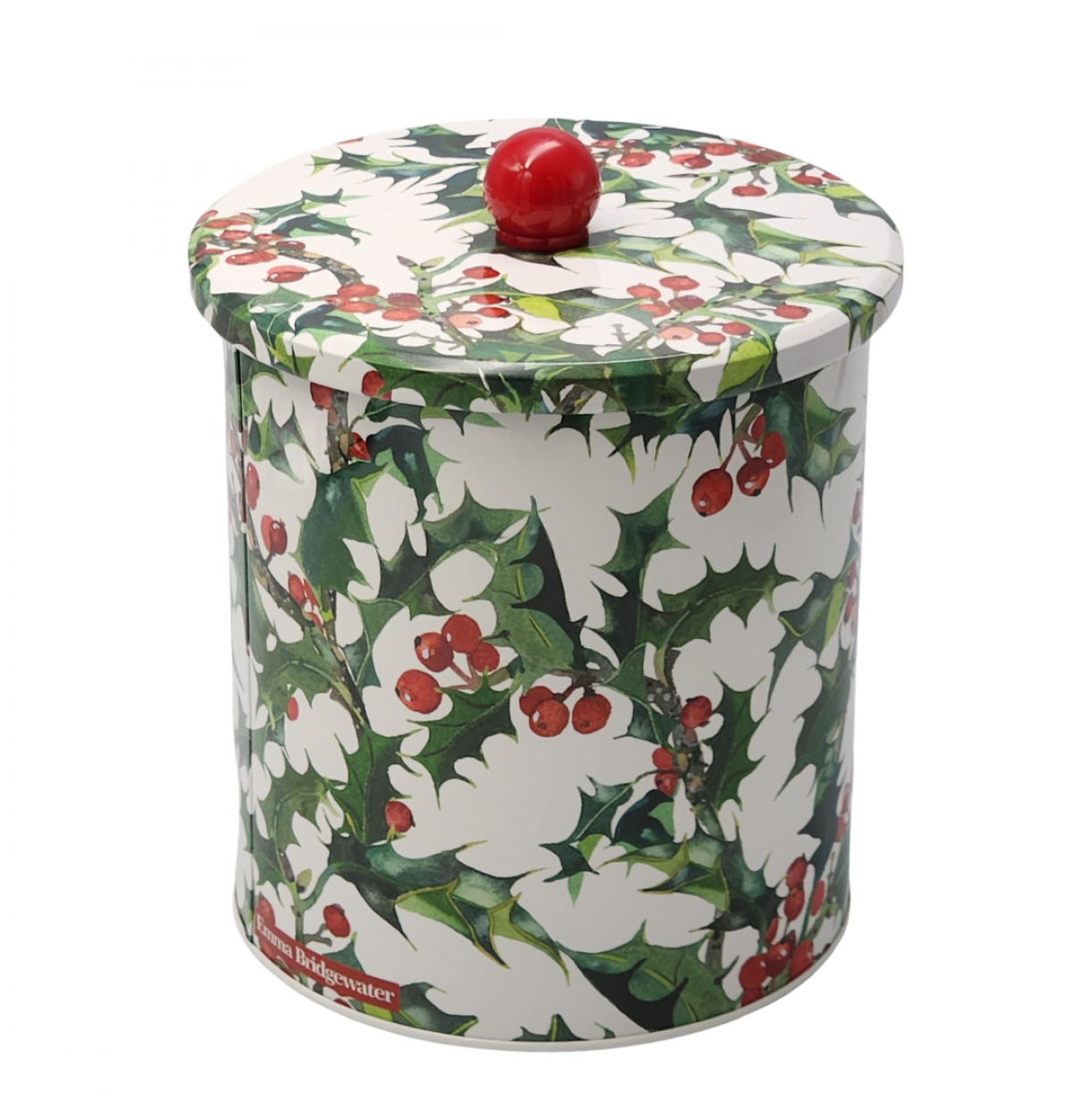 Holly Biscuit Barrel Tin | 15x15x17.3cm