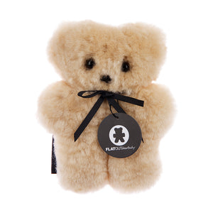 FLATOUT Bear | Soft Sheepskin Koala Bear | Baby | Honey | 18 x 16 cm