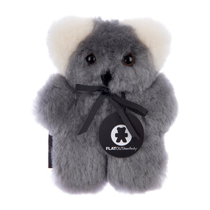 Soft Sheepskin Koala Bear | Baby | Grey | 18x16cm