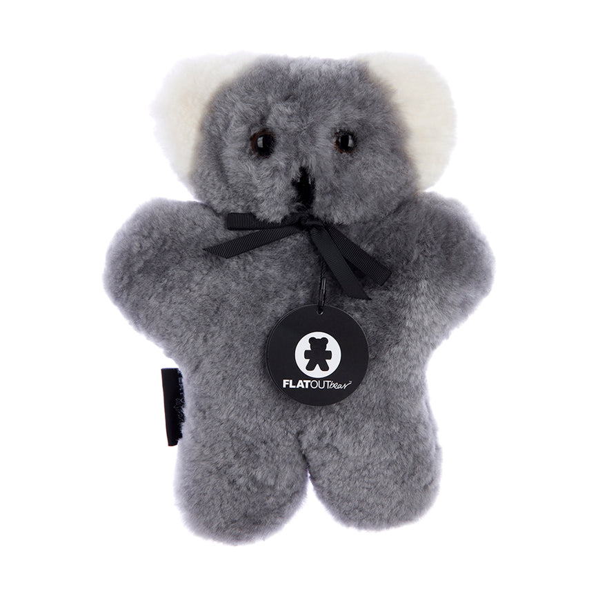 Soft Sheepskin Koala Bear | Grey | 30x25cm