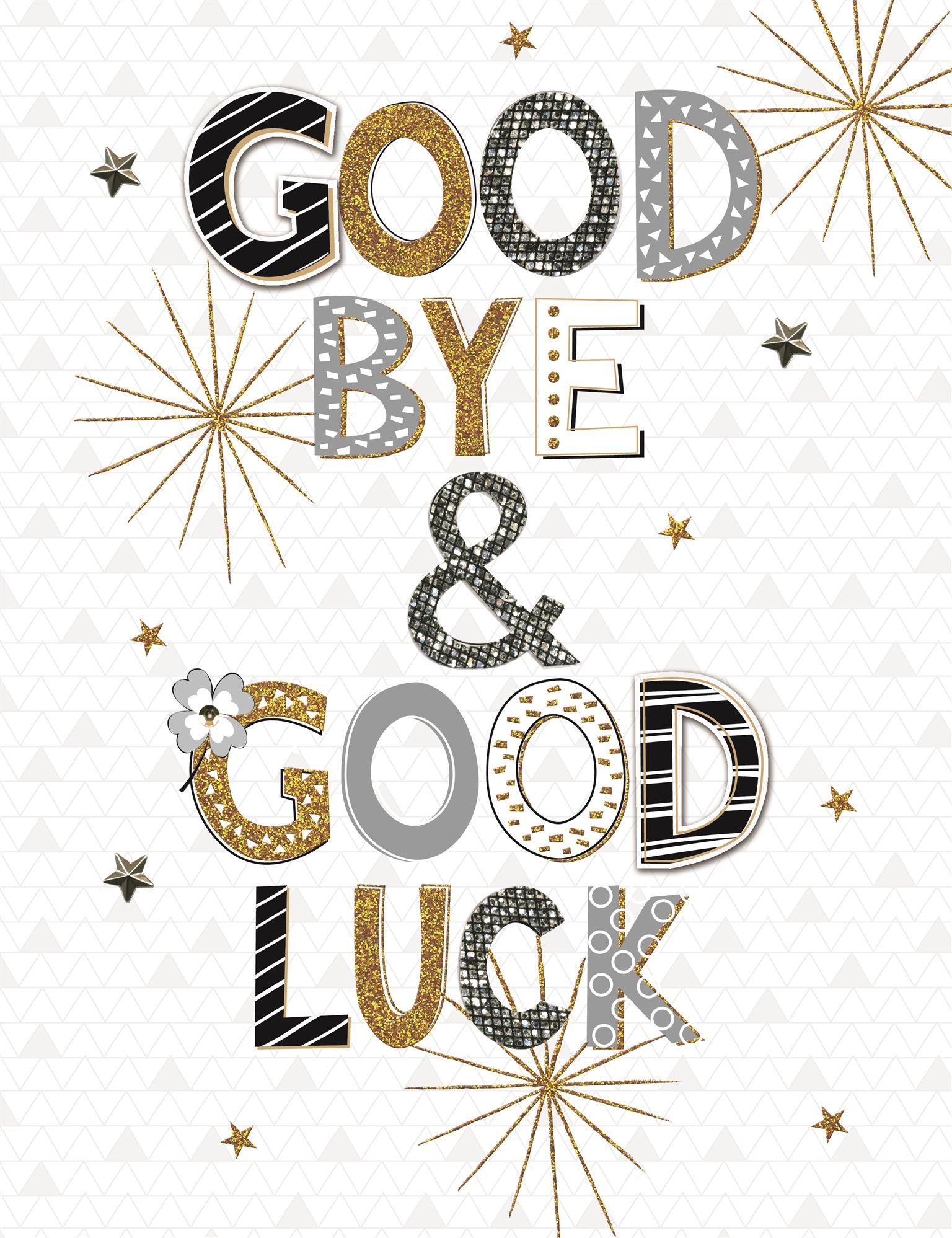 Goodbye & Good Luck XL Card | 24x31cm