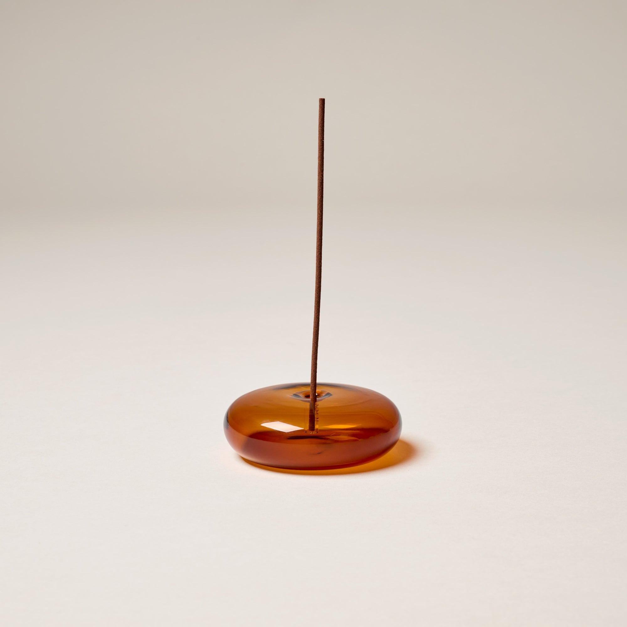 Glass Incense Holder | Amber