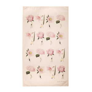 Pink Flowers In Bloom Tea Towel | 48x78cm