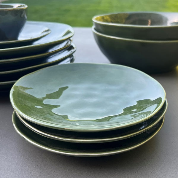 Indigo Green Side Plate | 18 cm