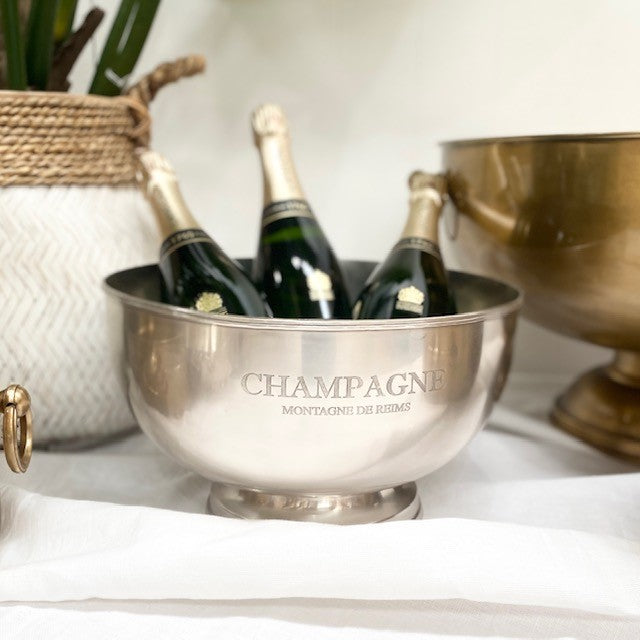 Knox Champagne Bucket | Antique Pewter | 31x31x18cm
