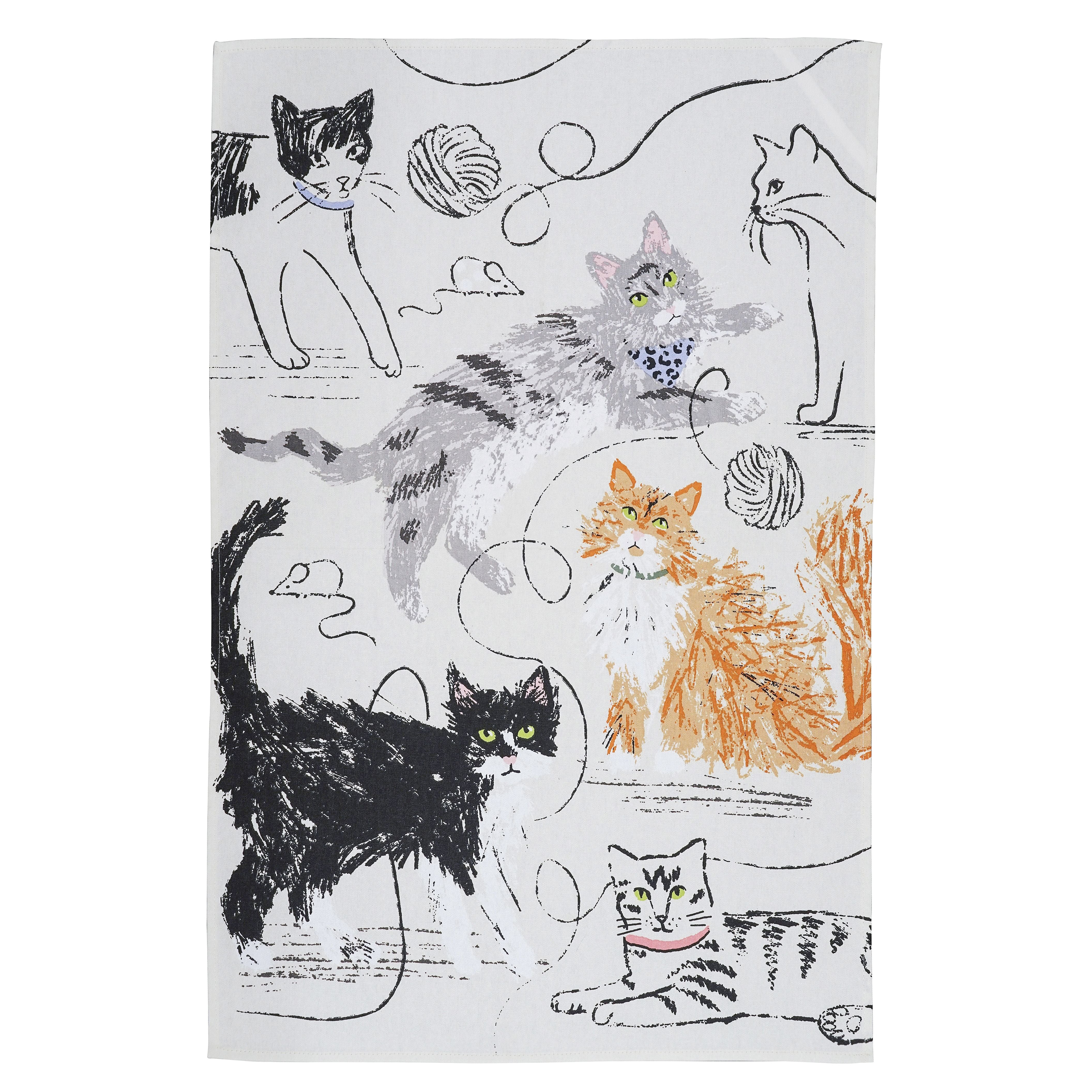 Feline Friends Tea Towel | 74x48cm