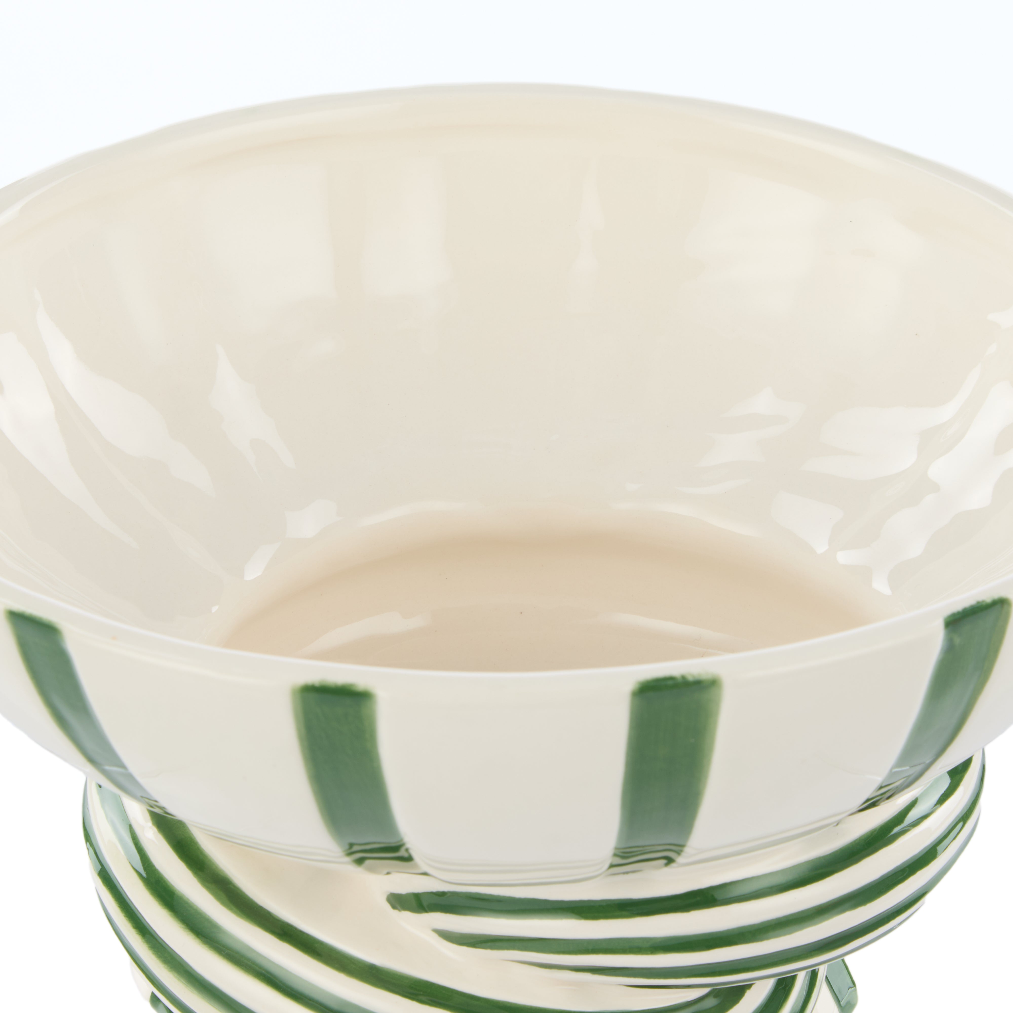 Lulu Collection Twist Stripe Bowl | Green