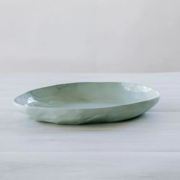 Ceramic Platter | Duck Egg | 38x28cm