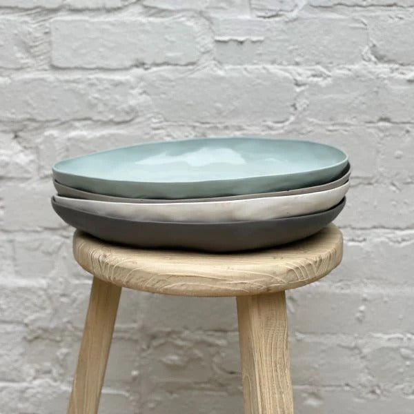 Ceramic Platter | Duck Egg | 38x28cm