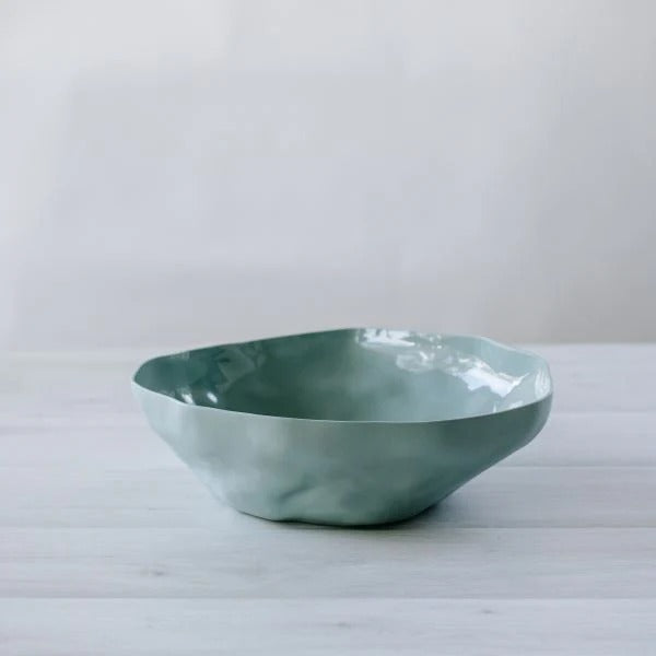 Ceramic Fruit Bowl | Duck Egg | 35x11cm